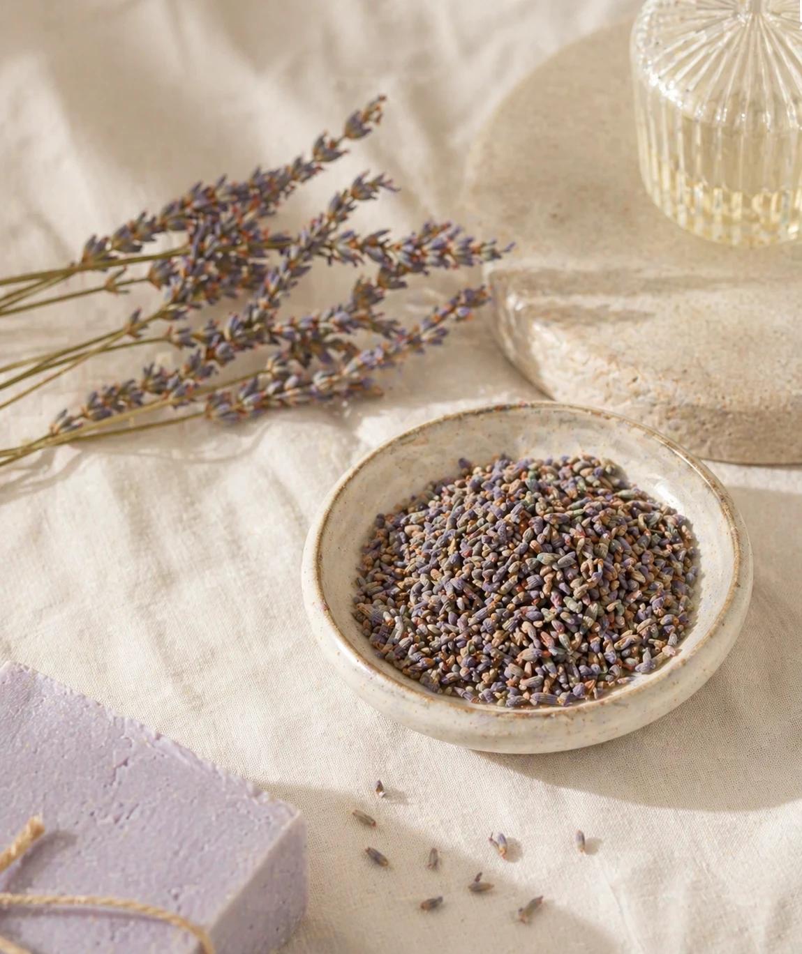 Funda de Tela para Libros hecha a mano en algodón natural con corazón aromático